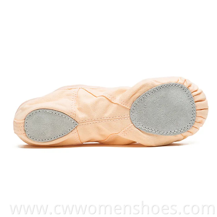 Women's Canvas Ballet Dance Shoes Split Sole Model S6001
